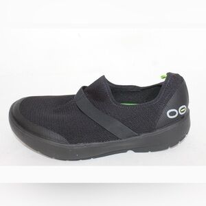 OOFOS oomph Ezee Low Black Waterproof Cush Slip On Therapy Shoes-Womens 9